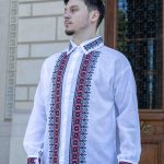 Ia Vladimir broderie roșie cu negru