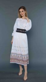 Brâu Liliana broderie mov - imagine 3