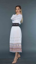 Brâu Liliana broderie mov - imagine 4