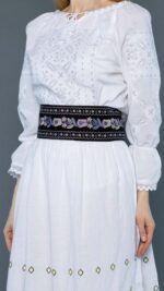 Brâu Liliana broderie mov