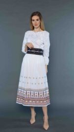 Brâu Liliana broderie mov - imagine 2