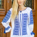 Ia Doina broderie albastră