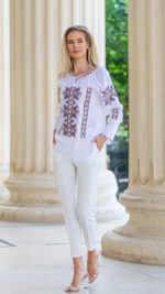 Ia Cristina broderie maro - imagine 2