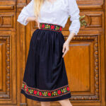 Fustă de damă Caterina cu motive tradiționale