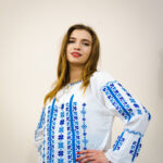 Ia Amelia broderie albastră