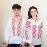 Set cuplu Codruț și Codruța roșu