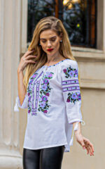 Ia Grațiela broderie lila - imagine 4