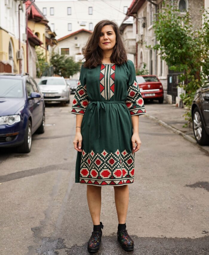 Rochia Iasmina verde - imagine 1