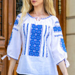 Ia Ligia broderie albastră