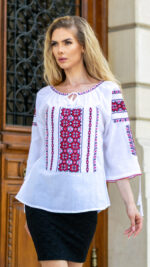 Ia Ligia broderie roșie