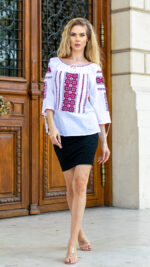 Ia Ligia broderie roșie - imagine 2