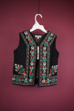 Vestă de fetițe cu motive tradiționale mov Lili - imagine 7