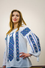 Ia Milena broderie albastră