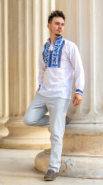 Ia Oliver broderie albastră - imagine 3