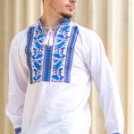 Ia Oliver broderie albastră