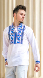 Ia Oliver broderie albastră