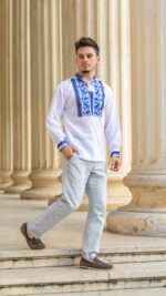 Ia Oliver broderie albastră - imagine 2