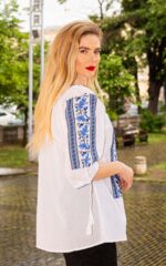 Ia Olivia broderie albastră - imagine 2