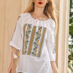 Ia Olivia broderie galbenă