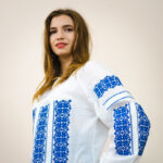 Ia Petra broderie albastră