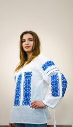 Ia Petra broderie albastră