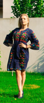 Rochia Fatima bleumarin - imagine 3