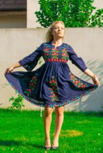 Rochia Fatima bleumarin - imagine 2