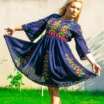 Rochia Fatima bleumarin