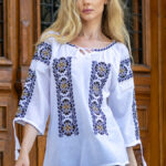 Ia Sanda broderie neagră cu bej