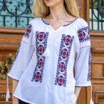 Ia Sanda broderie roșie cu negru