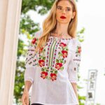 Ia Sandra broderie roșie