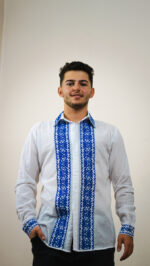 Ia Sava broderie albastră