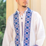 Ia Octavian broderie albastră