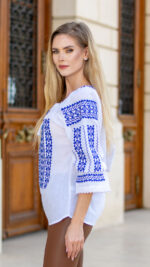 Ia Ileana broderie albastră - imagine 3