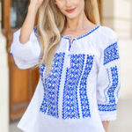 Ia Ileana broderie albastră