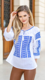 Ia Ileana broderie albastră