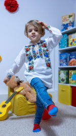 Ie de băieți cu motive tradiționale florale Eugen