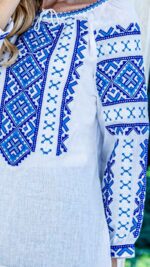 Ia Dalida broderie albastră - imagine 3