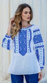 Ia Dalida broderie albastră