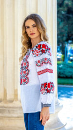 Ia Raluca broderie roșie - imagine 3