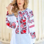 Ia Raluca broderie roșie