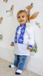 Ia Adam broderie albastră - imagine 2