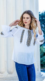 Ia Augustina broderie bej - imagine 2