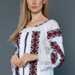 Ia Cynthia broderie roșie