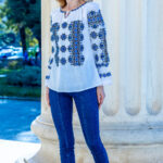 Ia Oxana broderie albastră