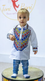 Ia Teofil - broderie flori tricolor - imagine 2