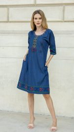Rochie denim Alexandrina