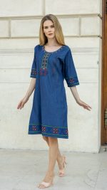 Rochie denim Alexandrina - imagine 4