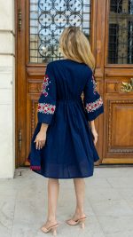 Rochia Emilia bleumarin - imagine 6