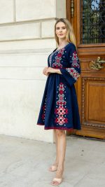 Rochia Emilia bleumarin - imagine 5